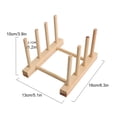 thumbnail image 4 of Guardoinrt Stylish Wood Dish Drying Rack Easy Access Storage Racks For Kitchen Pot Easy To Install And Maintain 3 grids, 4 of 6