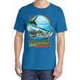 thumbnail image 2 of Wild Bobby, Tarpon Extreme, Fishing, Garment-Dyed Washed Look Short Sleeve Tees, Cobalt, 2XL, 2 of 3