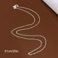 thumbnail image 1 of Collier Pendentif Style Simple Mode Simple Métal Accessoire Adulte Cols Ornement de Cou Fin Argent Colliers Adultes pour Décoration Type 3, 1 of 9