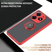 Case for Tecno Spark 10 Pro Case with Stand, Compatible with Magnetic Car Phone Mount, Ultra Slim Tecno Spark 10 Pro Phone Case for Women Men Shockproof Protective Cases Cover (Red)