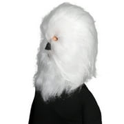 HPO Long Hairy Chewbacca Mask | Adult Unisex Wookiee Warrior costume | Polar White Halloween Cosplay