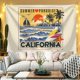 thumbnail image 1 of Tapiz decorativo para colgar en la pared California Summer Paradise, 100 x 150 cm, 1 of 1