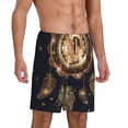thumbnail image 2 of Xecao Dreamcatcher With Mandala Print Men's Sleepwear Shorts Pajama Bottom Lounge Short ,Nightwear with Convenient Pockets for Relaxed Home Wear-Medium, 2 of 6