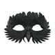 thumbnail image 5 of Máscara de Halloween, accesorios decorativos, máscara de plumas para ojos para festivales, juegos de rol. Negro, 5 of 9