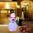 thumbnail image 6 of 5ft Inflatable Snowman Airblown Christmas Decor Yard Decoration LED Lights for Xmas Home Garden Family Prop Lawn Holiday Party Outdoor Decor, 6 of 8