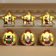 thumbnail image 3 of Navidad Luz de madera Estrella Papá Noel Muñeco de nieve Ciervo Decoración luminosa Colgante Accesorios para árboles de Navidad (C), 3 of 4