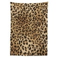 thumbnail image 3 of Ambesonne Leopard Print Tablecloth Rectangular Table Cover, Wild Animal Skin, 60"x84", Pale Brown and Black, 3 of 4