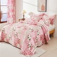 thumbnail image 6 of Evenhug Quilts 2-Piece Pink Patchwork Floral Quilt Set With Shams, 6 of 7