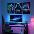 thumbnail image 3 of Gaming Wall Art Boys Room Canvas Wall Decor Video Game Wall Art Cool Gamer Posters Neon Gaming Pictures Teen Boy Wall Decor Retro Painting for Bedroom Playroom Unframed, 3 of 6