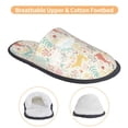 thumbnail image 3 of KLL Fall Rabbit Slippers for Women Men House Slip on Indoor Outdoor Bedroom Furry Fleece Lined Ladies Comfy Anti-Skid Rubber Hard Sole-Medium, 3 of 8