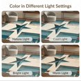 thumbnail image 7 of ODIKA 4'x6' Washable Area Rug Pet Friendly, Non-Shedding Teal Stars Farmhouse Vintage Plank Terracotta Round Distressed for Bedroom, Reading Nook, 7 of 7