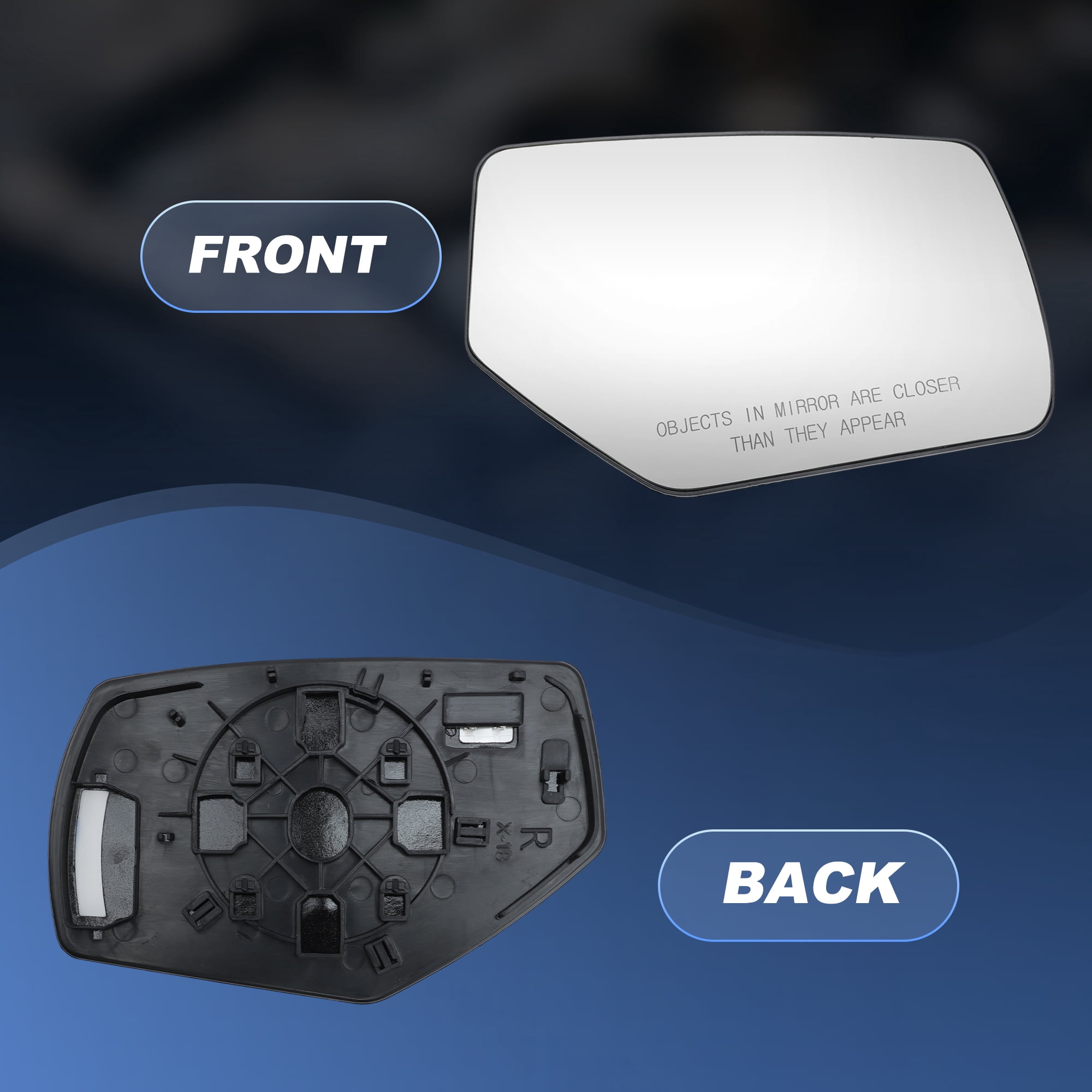 Unique Bargains Heated Mirror Glass for GMC Right Side