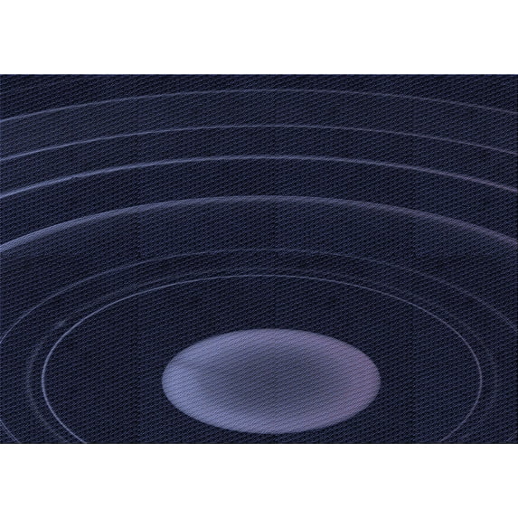 Ahgly Company Machine Washable Indoor Rectangle Transitional Night Black Area Rugs, 5' x 7'