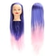 thumbnail image 5 of Cabeza de maniquí de pelo cabeza de maniquí de peluquería azul y rosa  práctica con soporte para el hogar ANGGREK Otros, 5 of 8
