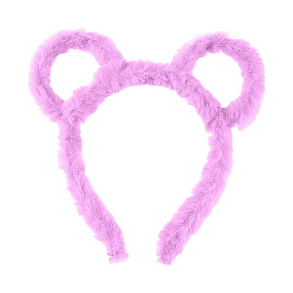 Winter Bear Ears Headband Women Makeup Hair Hoop Cartoon Party Accessory
