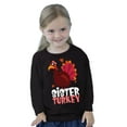 thumbnail image 2 of Awkward Styles Thanksgiving Toddler Long Sleeve Shirt Sister Turkey Kids T-Shirt, 2 of 4