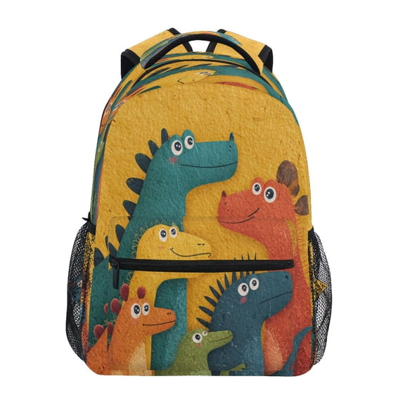 Backpack 16x11.4x6.9 Inches Fashion Backpack Shopping Travel Outing Backpack Dinosaur Family