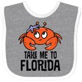 thumbnail image 3 of Inktastic Florida Vacation Cute Beach Crab Boys or Girls Baby Bib, 3 of 4