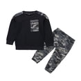 thumbnail image 4 of YWIYIUD Toddler Baby Boy Clothes Sets 2 Piece Long Sleeve Pullover Sweatshirt and Sweatpants Clothing Sets Fall Winter Warm Tracksuit Sets Kids Sweatsuit Outfits for Toddler Boys 5-7 Years, 4 of 5