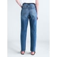 thumbnail image 3 of Free Assembly Women's High Rise Straight Leg Jeans, 30" Inseam, Sizes 0-20, 3 of 5