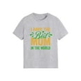 thumbnail image 2 of hengsof Girls Mother's Day Cute Printed Short Sleeve T-Shirt, Holiday Graphic Casual Crew Neck Top, Soft Cotton Shirt Ages 2-10, 2 of 5