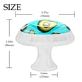 thumbnail image 4 of 4 Pcs Recipe Avocado Knobs for Kitchen Cabinet Cupboard Dresser Bookcase Drawer Pulls Handles Round Home Decor, 4 of 8