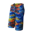 thumbnail image 2 of JDQJBZ Men's 5 Inch Print Swim Shorts with Mesh Liner Drawstring for Beach Summer, 2 of 5