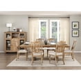 thumbnail image 3 of Pemberly Row Wood and Fabric Dining Chair in Wheat (Set of 2), 3 of 9