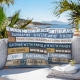 thumbnail image 3 of Throw Pillow Covers 18x18 Inch Set of 2, Lake Farmhouse Waterproof Outdoor Pillow Covers, Vintage Wood Grain Country Pastoral Decorative Cushion Pillowcases for Couch, Sofa, Bed, Garden, Patio, 3 of 9