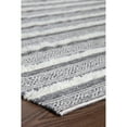 thumbnail image 3 of Jani Corrina Charcoal Gray/Natural Cotton Area Rug 7'6" x 9'6" 8' x 10', 3 of 5