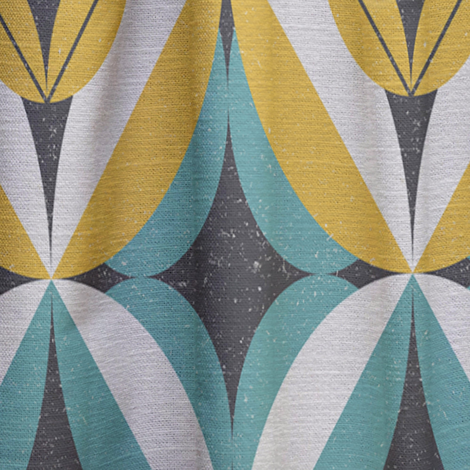 Designart 'Abstract Retro Design VII' Mid-Century Modern Curtain Panel