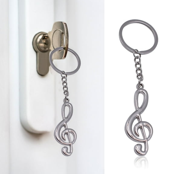 Custom Engraved Music Note Keychain Stainless Steel Graduation Gift Promotional Pendant for Students Friends Family