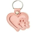 thumbnail image 2 of Dog Fur Storage Keychain Cute Leather Paw Keychain Pet Hair Keepsake Keyring Unique Memorial Collection Keychain Pet Memorial Gifts For Bag Purse Paw Key (Yellow, Pink, Brown), 2 of 6
