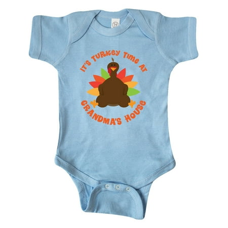 

Inktastic Thanksgiving Turkey Grandma Gift Baby Boy or Baby Girl Bodysuit