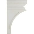 thumbnail image 3 of Ekena Millwork 4"W x 4 3/4"D x 8"H Small Nevio Wood Vintage Decor Corbel, Chalk Dust White, 3 of 5