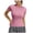 Hot Pink, variant on Women Workout Tops Short Sleeve Athletic Shirts Yoga Gym Sports Breathable Tees Stretch Slim Fit T Shirts