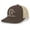 Brown/Khaki, variant on Hunting Hat Duck Fishing Hook Embroidered Mens Mesh Back Trucker Hat, Charcoal/White