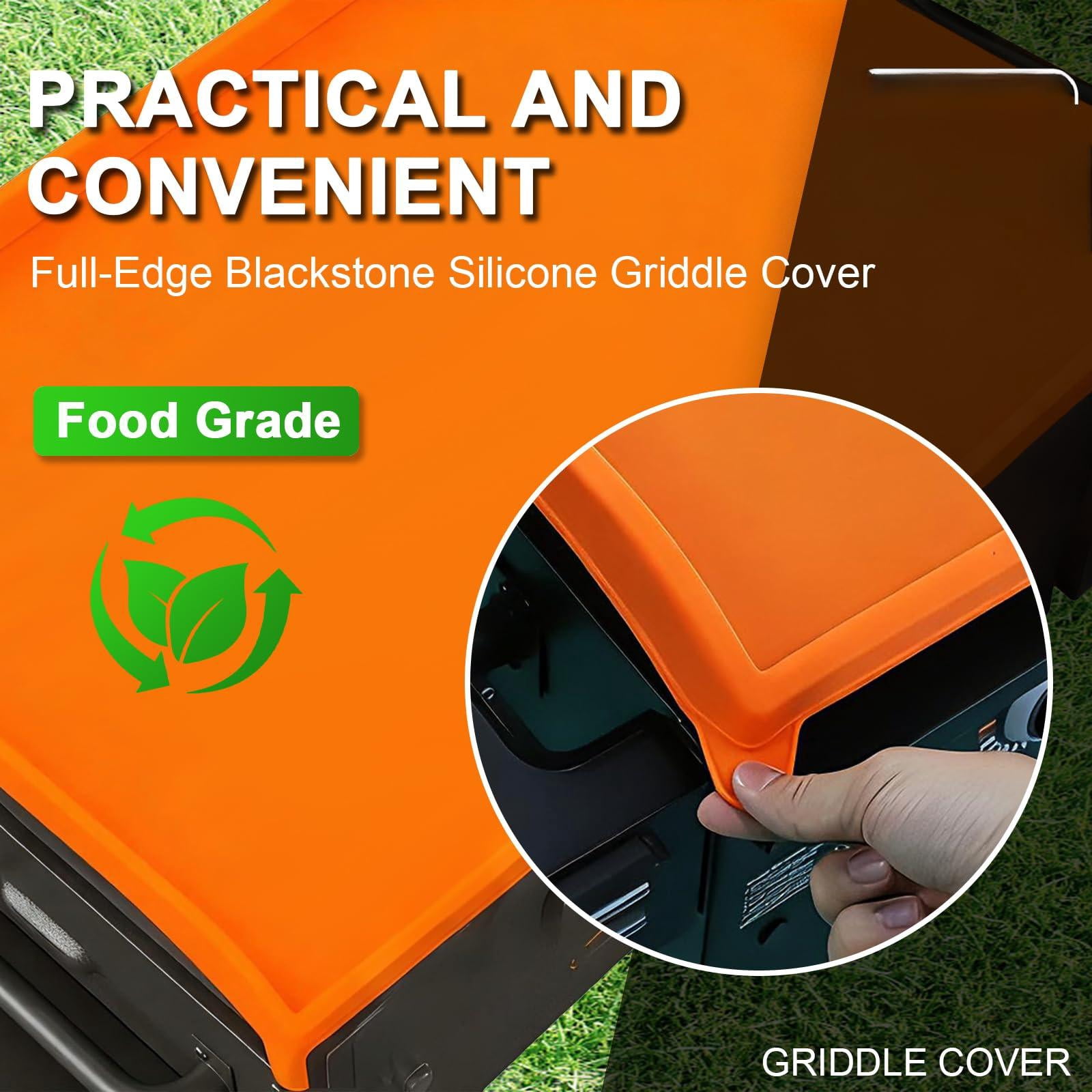 Full-edge 28" Silicone Griddle Cover  Compatible With Blackstone Food Grade Protect Your From Dirt & Rust All Year Round