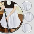 thumbnail image 6 of deevoka Waist Apron Lightweight Comfortable Half Apron for Flower Shop Baking Server White, 6 of 9