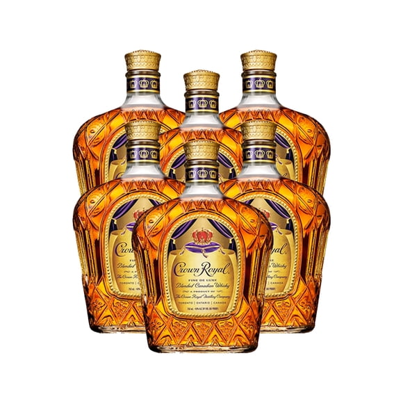 Pack De 6 Whisky Crown Royal 750Ml
