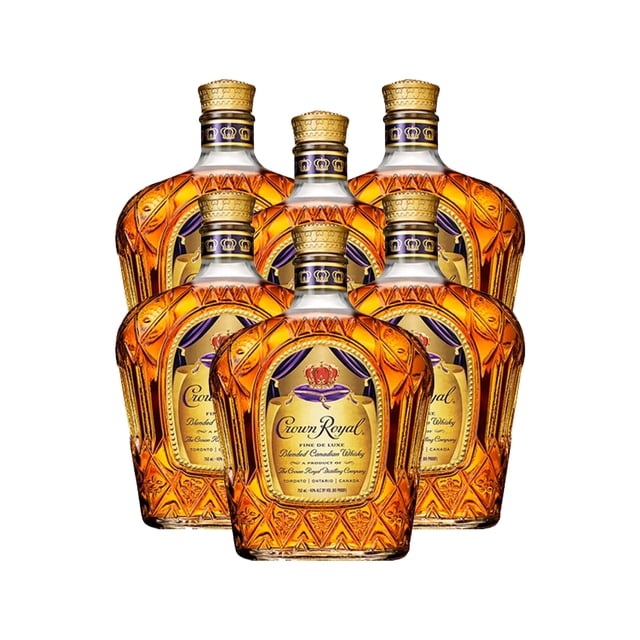 Pack De 6 Whisky Crown Royal 750Ml