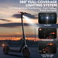 thumbnail image 2 of Electric Scooters for Adults, 10" Large Honeycomb Solid Tires Foldable E-Scooter, 550W Motor up to 18 MPH, Front-Rear Turn Signals & Dual Suspension, 2 of 9