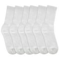 thumbnail image 5 of Diabetic Socks Men's & Women Crew Style Physicians Approved Socks, 6 Pairs, Size 9-11 (White), 5 of 5