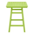 thumbnail image 4 of Costaelm Paradise 30" Square Outdoor Patio Counter High Bistro Bar Table With Umbrella Hole, Lime, 4 of 9