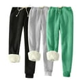 thumbnail image 2 of CFLVAEK 3 Pack Sweatpants Womens Fleece Lined Longe Sweatpant Thermal Warm Winter Pants Casual Drawstring High Waisted Sweat Pants with Pockets Gray XXXXXL, 2 of 9