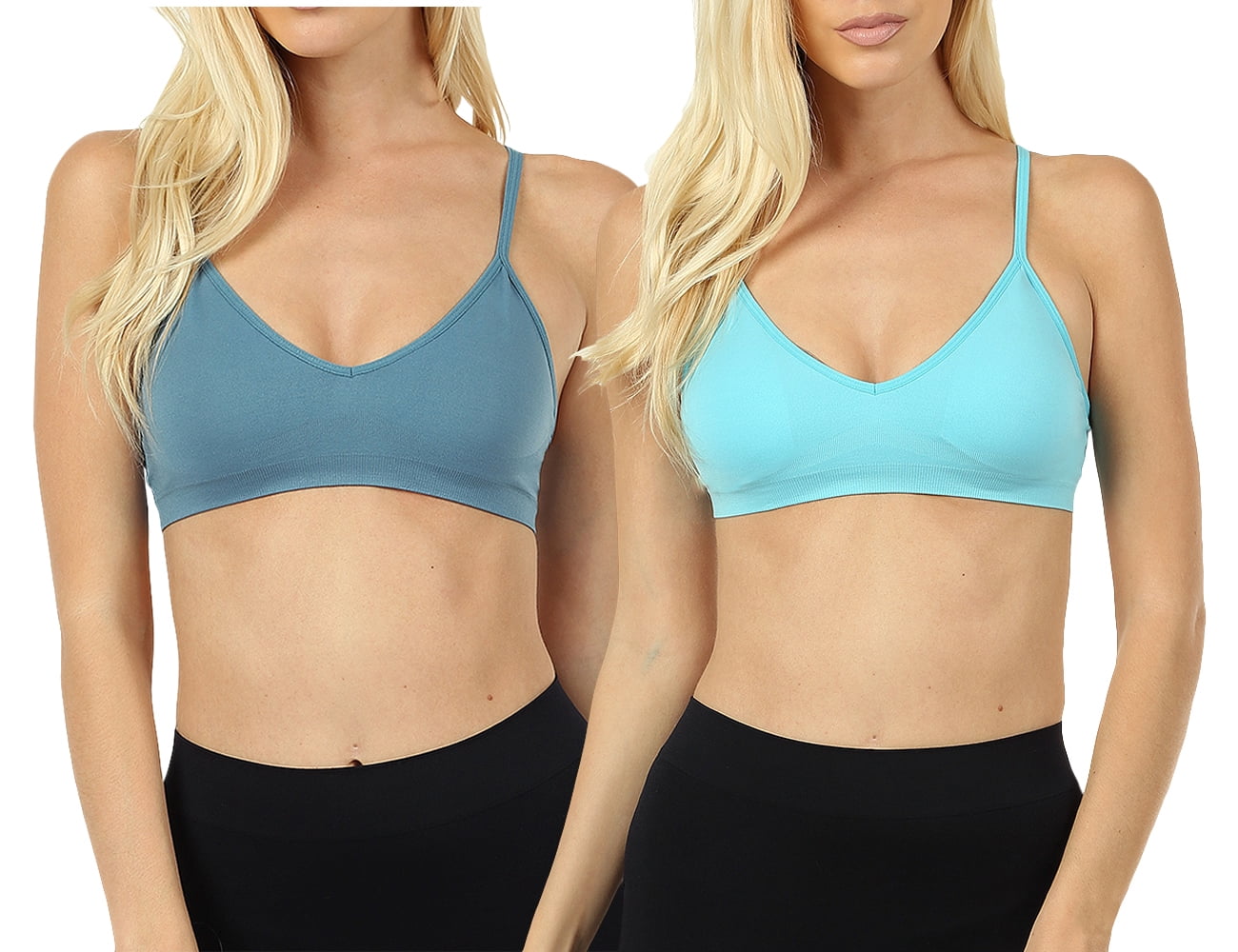 Women Vfront bandeau Sports Bra with adjustable straps and removable bra pads Women Vfront bandeau Sports Bra with adjustable straps and removable bra pads