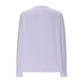 thumbnail image 4 of Htigea Women's Long Sleeve Cardigan Lightweight Open Front Shawl Cardigans Fall Casual Daily Cardigan Purple XL, 4 of 5