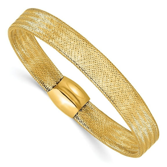 14K Mesh Slip-on Stretch Bracelet