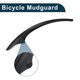 thumbnail image 3 of Guardabarros delantero para bicicleta de carretera MTB Unique Bargains 16.14" flexible con tapón, guardabarros negro con junta antideslizante 1 juego, 3 of 6