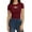 Red, variant on Tittly T Shirts for Women Going Out Tops Women's Cutout Tops Basic Long Sleeve Round Neck Slim Fit T Shirts Spring Tops for Women Tshirts Shirts Black L